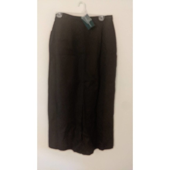 Laura Ashley Brown Maxi Skirt Cotton Size 12 (Runs Small) NWT - Picture 3 of 14